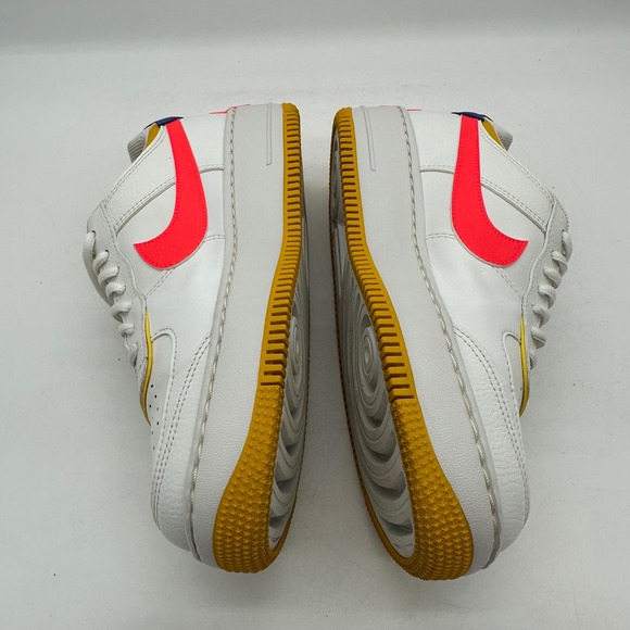 Nike CI0919-105 Women 8.5 Air Force 1 Low Shoes Shadow White/Crimson Sneakers - Picture 7 of 10